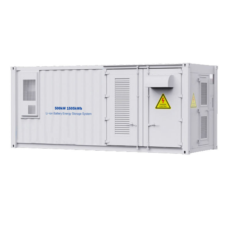 conteneur de stockage de l'énergie de batterie de 500kW 1505kWh 280ah tout dans une boîte de rangement extérieure d'énergie