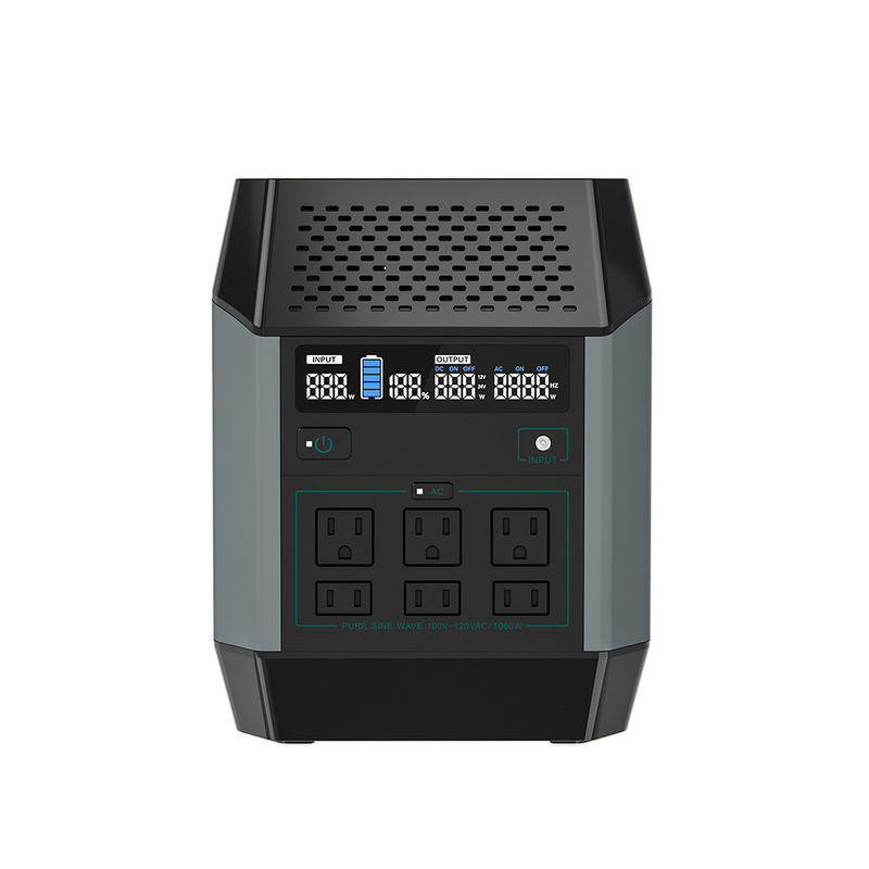 remisage solaire 1000w des batteries portatif rechargeable de la centrale Lifepo4 pour le camping