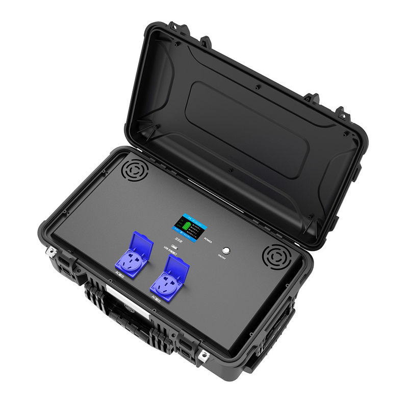Groupe électrogène solaire portatif portatif extérieur rechargeable de la centrale de MPPT 2400W