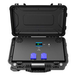 Groupe électrogène solaire portatif portatif extérieur rechargeable de la centrale de MPPT 2400W