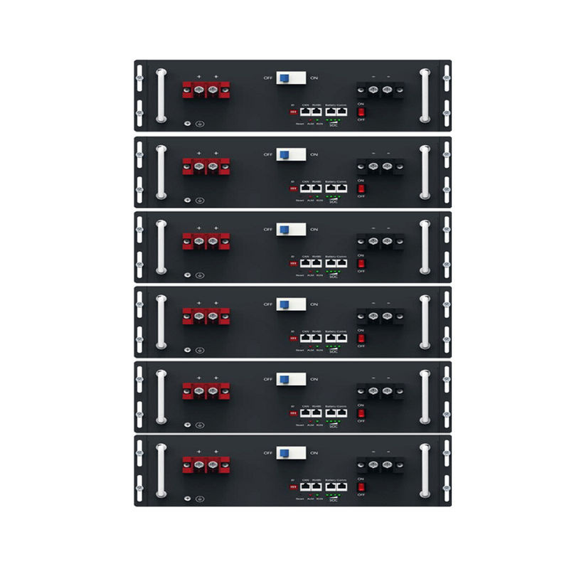 Système adapté aux besoins du client Batte de stockage de l'énergie de la batterie solaire 51.2V 100-600ah LiFePO4 de bâti de support