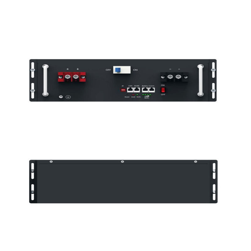 Lithium Ion Server Rack Battery LiFePO4 de la batterie solaire 5Kwh 51.2V 100Ah de bâti de support