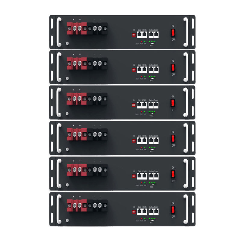 batterie de support de serveur de maison de l'ion LiFePO4 de lithium du support de batterie solaire de bâti de support 21Kwh 51.2V 420Ah