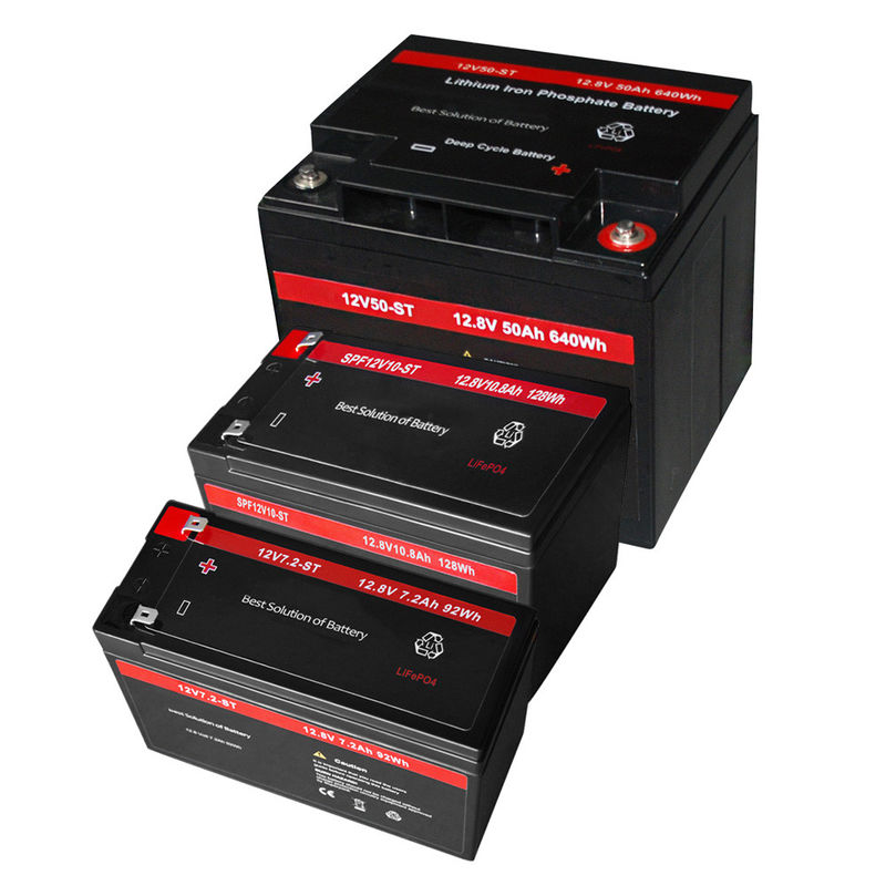 batterie Lifepo4 rechargeable de 12v 50ah 7.5ah 10ah 640wh pour des applications extérieures
