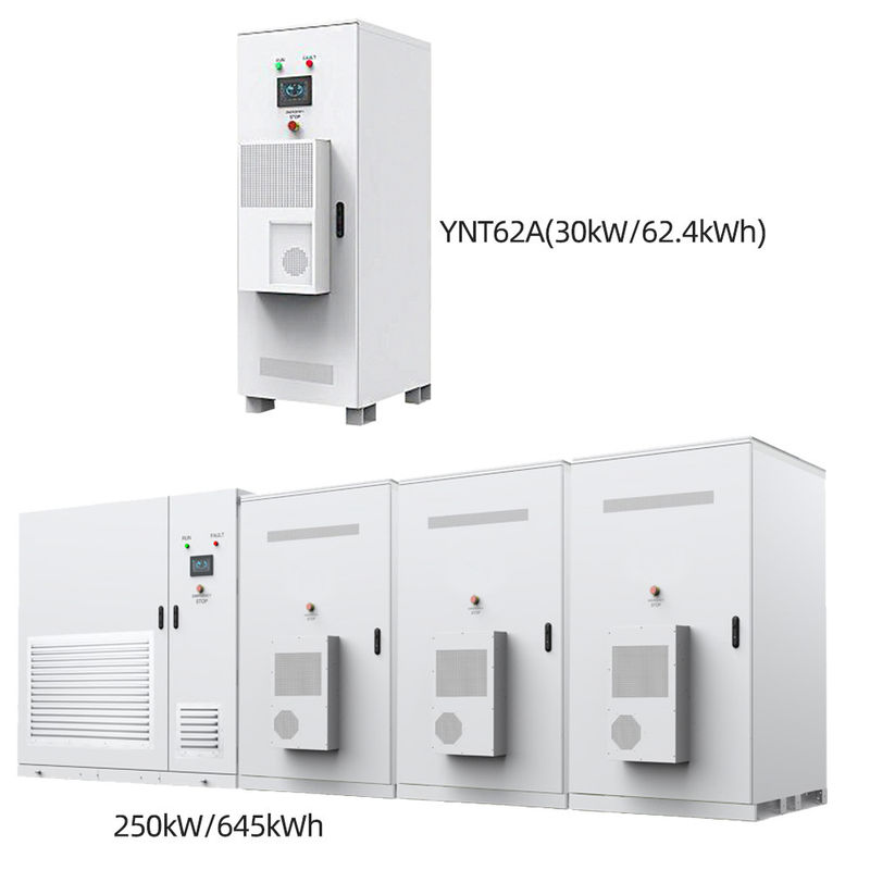95% Armoire de stockage d'énergie préinstallée 62 kWh et 645 kWh Armoire de stockage de batterie hors réseau