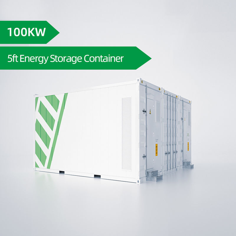 Container de stockage d'énergie de type armoire extérieure à ions de lithium de 5 pieds pour l'industrie et le commerce
