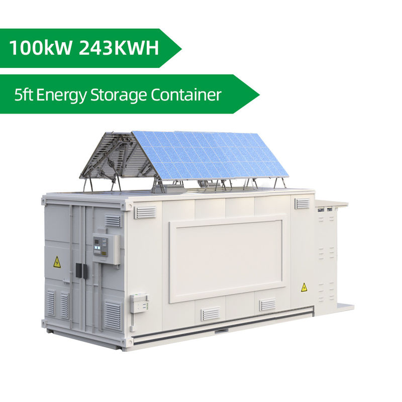 Un récipient de stockage d'énergie YouNatural de 5 pieds avec un système de stockage d'énergie à batterie lithium-ion de 100 kW