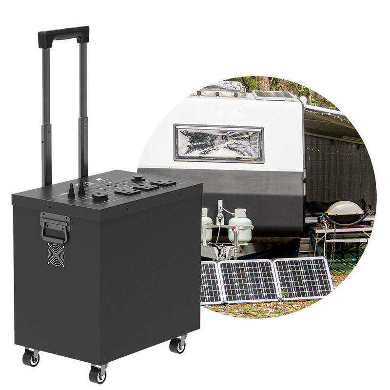 Station électrique portable extérieure de 2500w Lifepo4 batterie de secours Générateur solaire Inverseur d'onde sine pure