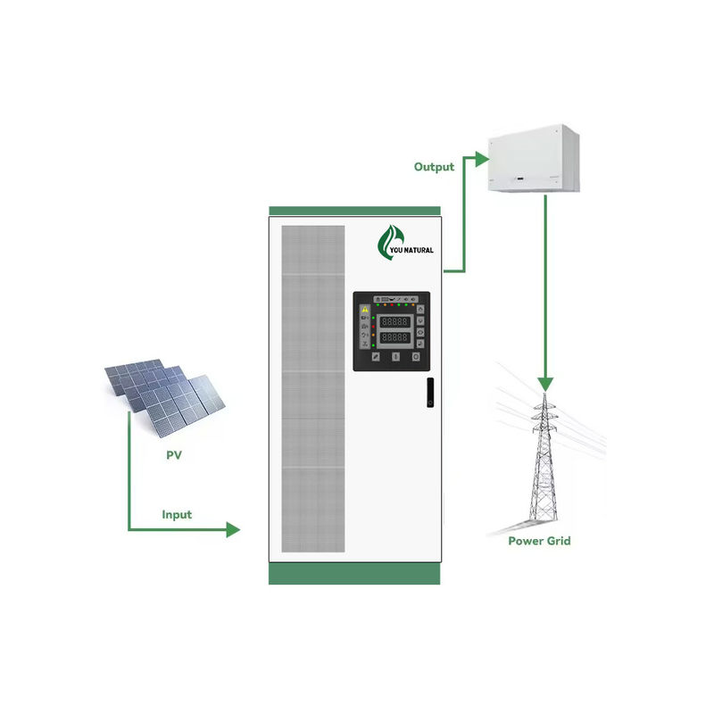 Armoire de stockage d'énergie de grande capacité 30 kW 55 kWh Armoire à batterie extérieure Système de gestion de l'énergie