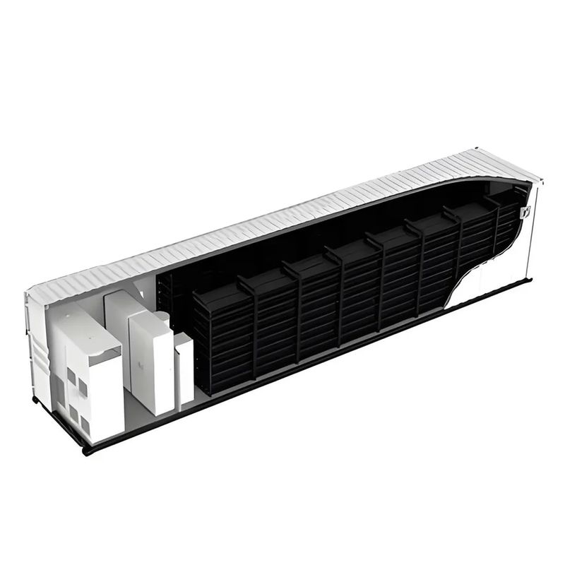 Système de stockage de l'énergie LFP de 75 t de poids au niveau du paquet 960-1401,6V IP54