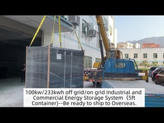 Système de stockage de l'énergie industriel et commercial de 100 kW/233 kWh hors réseau/sur réseau ((Contenant de 5 pieds)